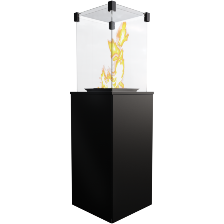 Gaskamin PATIO Mini schwarz - Imex Heiztechnik - Infrarotheizungen Köln